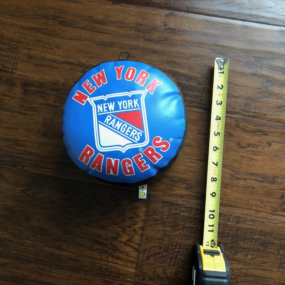 New York Rangers toy hockey pleather puck vintage - Picture 1 of 2